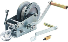 Load image into Gallery viewer, AC-DK 3500lbs Capacity Heavy Duty Hand Winch,Hand Crank Strap Gear Winch with 8m(26ft) Steel Wire, Manual Operated Two-Way Ratchet ATV Boat Trailer Marine (3500LBS)